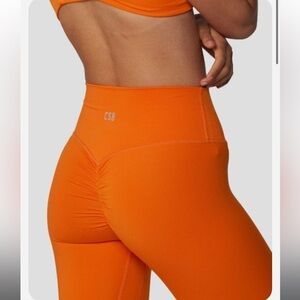 Crop Shop Boutique Serenity Scrunch Leggings Flame 🔥 Small